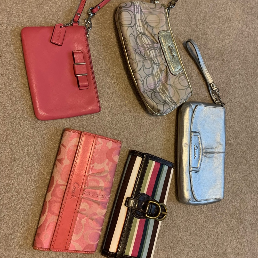 Bundle of Coach wallets and wristlets